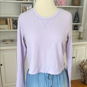 Sweaty Betty Lavender Long Sleeve Women's workout Top